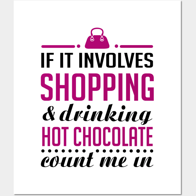 Shopping and Hot Chocolate Wall Art by KsuAnn